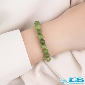 تصویر دستبند یشم سبز کشی 