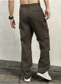 تصویر شلوار تیره زیتونی مردانه برند hubberholme Men Dark Olive Trousers