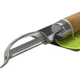 تصویر پوست کن دسته چوبی | برند شینگیا 