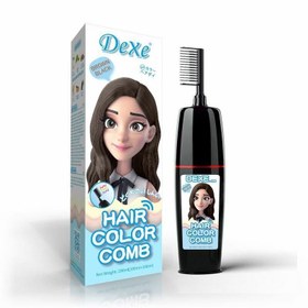 تصویر رنگ مو فوم دار شانه دار دکسی 200 میل - مشکی Dexe hair color comb