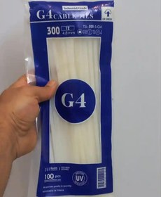 تصویر بست کمربندی پلاستیکی با طول 30 سانتیمتر عرض 4.8 میلیمتر G4 cable tie