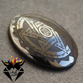 تصویر نگین حدید ستاره سلیمان درشت کد N_1433 