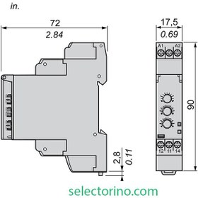 تصویر تایمر RM17UBE16 اشنایدر الکتریک Schneider Electric 