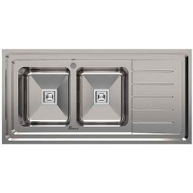 تصویر سینک روکار ۹۲۵ بیمکث دو لگن 