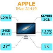 تصویر کامپیوتر آل این وان اپل IMac A1419 ظرفیت ۲۴ گیگابایت رم با پردازنده Core i7 