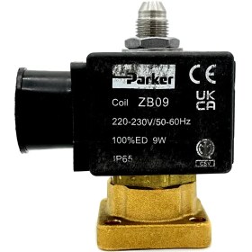 تصویر شیر برقی سه طرفه پارکر (parker) 3-Way 128ir Parker S VE128R 220-230V ZB09 9W Coil Coffee Machine Solenoid Valve