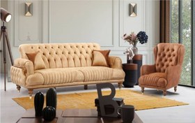 تصویر مبلمان چوبکا مبل راحتی کد۲۳ Chester sofa