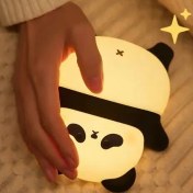 تصویر چراغ خواب سیلیکونی پاندا خوابالو Panda Table Lamp Children