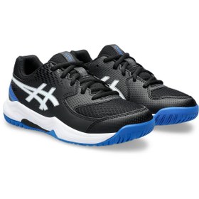 تصویر Asics ژل مورخ 8 گرم کفش تنیس سیاه کودکان مردانه و زنانه بزرگ 1044A077 002 