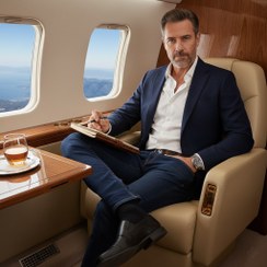 تصویر شلوار جین راسته مردانه نخ پنبه رانگلر رنگ آبی کاربنی نخ دوخت طلایی مدل P-JRP-ACT - W32L32 Wrangler Straight Jeans Active Ready Series