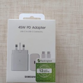 تصویر شارژر 45W اصلی سامسونگ همراه با کابل 45W PD Samsung adapter + Cable type c