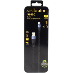 تصویر کابل تایپ سی سیبراتون مدل S665C طول 1 متر | sibraton TYPC CABLE S665C 