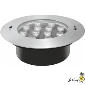 تصویر چراغ توکار استخری استیل 36وات فولکالر(RGB) برند LEDMAN 