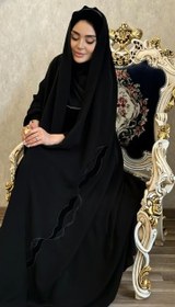 تصویر چادر گلدوزی فاخر 