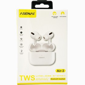 تصویر هندزفری بلوتوثی آسنای مدل AIR-3 Asenai AIR-3 TWS WIRELESS EARPHONES