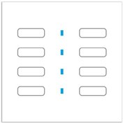 تصویر کلید هوشمند سری QUBIK Electronic keypad 8 buttons – white 