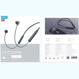 تصویر هندزفری بلوتوث گردنی راک Y6 Rock Y6 Neckband Bluetooth Earphones RAU0768