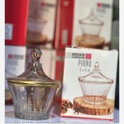 تصویر قندان کاوه مدل PIANO - شامپاینی-لب طلایی 