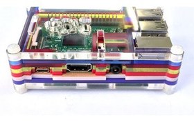 تصویر کیس رنگين كمانی رزبرى Raspberry Pi Colorful Box 