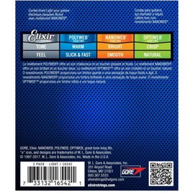 تصویر سیم گیتار الکتریکElixir 10-46 Nanoweb 