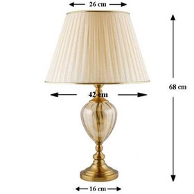تصویر آباژور رومیزی اصفیان مدل الیس کد MRK12-M 