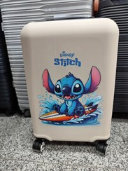 تصویر چمدان کودک طرح استیو رنگ نارنجی 