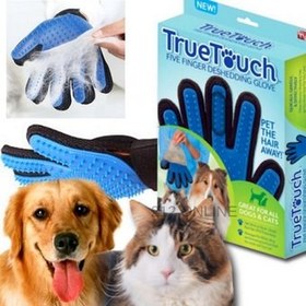 تصویر دستکش ماساژ حیوانات تروتاچ مدل Desheding Glove ا TrueTouch, Five finger Deshedding glove TrueTouch, Five finger Deshedding glove