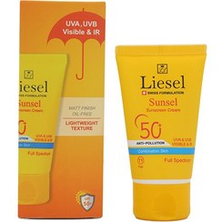 تصویر کرم ضد آفتاب SPF50 رنگی مخصوص پوست مختلط لایسلT1 