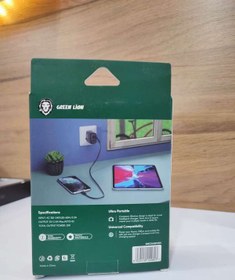 تصویر شارژر دیواری دو پورت گرین با کابل لایتنینگ Green Wall Charger Dual Port 12W PVC Lightning 