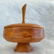 تصویر شکلات خوری چوبی پایه دار 