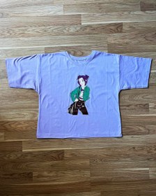 تصویر کراپ تیشرت دخترک 