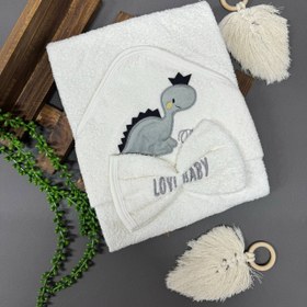 تصویر ست حوله دو تکه نوزاد رزبرن مدل LITTLE SWEETIE BOY 