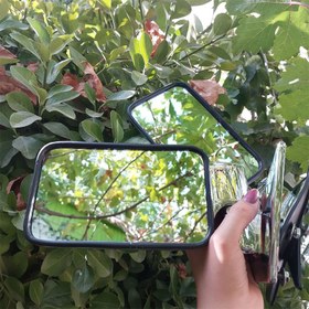 تصویر آینه بغل مزدا طرح BMW تاشو مجموعه ۲ عددی 