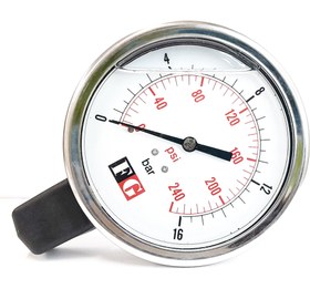 تصویر گیج فشار FG صفحه 10cm رنج 16BAR FG PRESSURE GAUGE