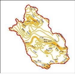 تصویر دانلود شیپ فایل منحنی های هم تبخیر استان فارس 