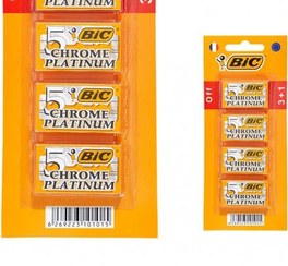 تصویر تیغ یدک Bic مدل Platinum Chromium Double Edge 