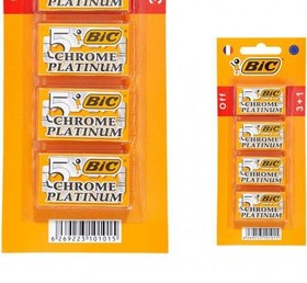 تصویر تیغ یدک Bic مدل Platinum Chromium Double Edge 