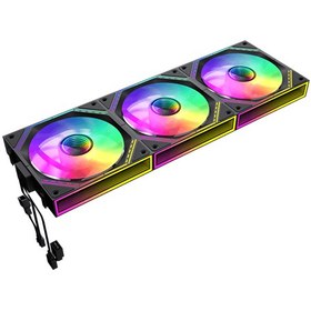 تصویر فن کیس گیم مکس GAMEMAX FN12 S3IR Black 