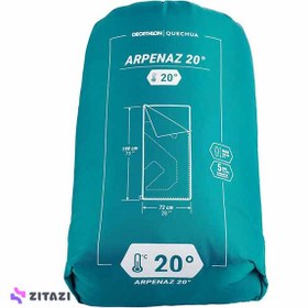 تصویر کیسه خواب کچوا دمای راحتی 20 درجه Quechua Outdoor Camping Sleeping Bag - Arpenaz 20°C Comfort 