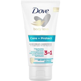 تصویر کرم دست 3 در 1 آنتی باکتریال داو Dove® Body Love Care + Protect 3 in 1 Hand Cream, 75ml