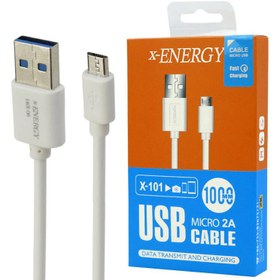 تصویر کابل تبدیل USB به microUSB ایکس-انرژی مدل X-101 طول 1 متر X-ENERGY X-101 USB To microUSB Cable