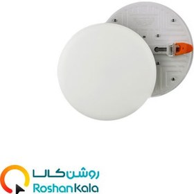 تصویر چراغ پنلی فول لایت فنر متحرک SMD توکار 20 وات دایره پارس شعاع توس 