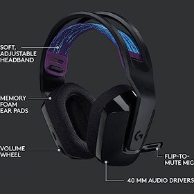 تصویر هدست گیمینگ بی سیم لاجیتک مدل G535 لایت اسپید Logitech G535 Lightspeed Wireless Gaming Headset