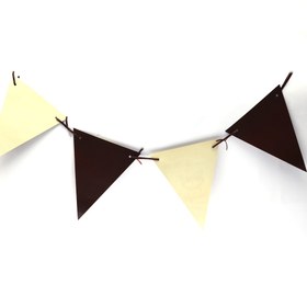 تصویر ریسه پرچمی تولد تم تدی بسته 10 عددی 