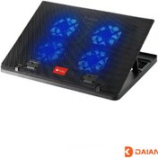 تصویر پایه خنک کننده لپ تاپ پرووان مدل PCP57 با ۴ فن 
