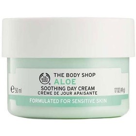 تصویر کرم مرطوب کننده روز آلوئه‌ورا پوست حساس بادی شاپ Day Aloevera moisturizer Cream Sensitive skin The Body Shop کرم روز