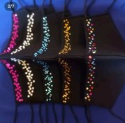 تصویر ماسک پارچه ای سه لایه نقابی 