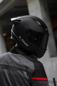 تصویر کلاه کاسکت موتورسیکلت مشکی مات RAPID 2 RACE 