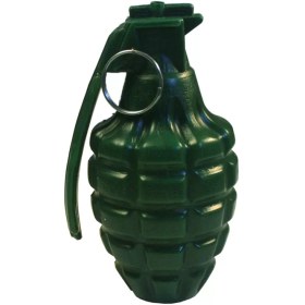 تصویر قلک پلاستیکی مدل نارنجک 