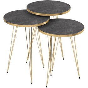 تصویر Round spear-leg side table 